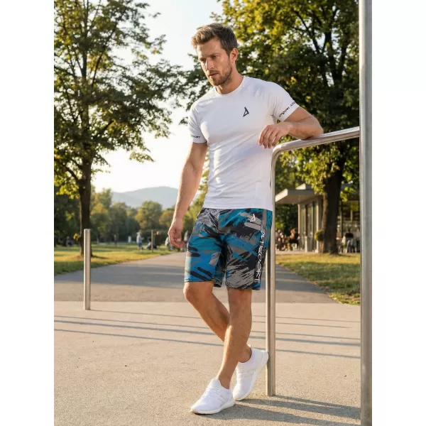  Moške premium funkcionalne kratke hlače ALTISPORT VOJ/ALM014KRA01 ČRNA/KEROZIN 