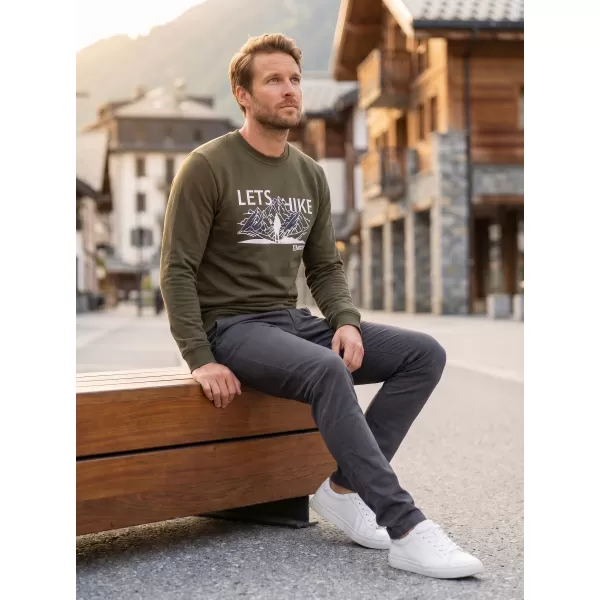  Moški pulover ALTISPORT ALM190406 VOJAŠKI 