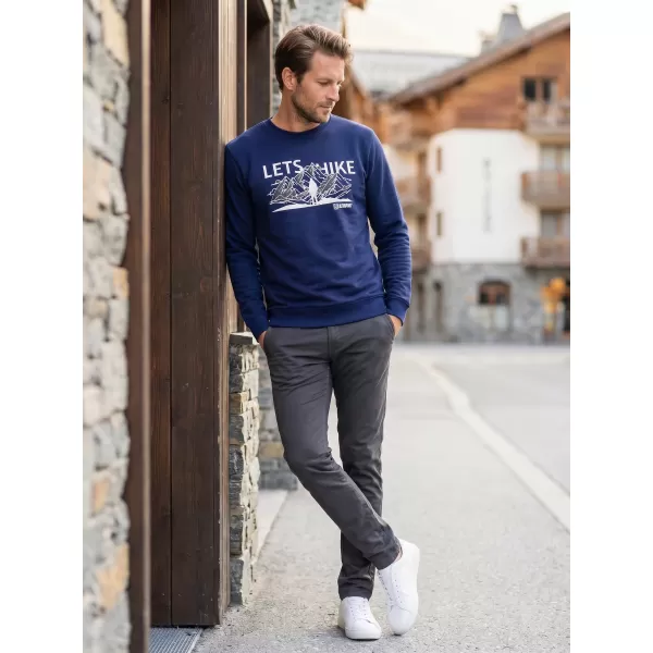  Moški pulover ALTISPORT ALM190406 POLNOČNO MODRA 