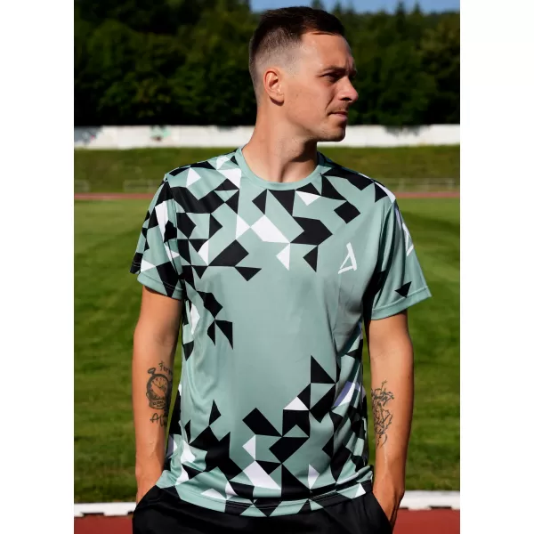  Moška premium funkcionalna majica s kratkimi rokavi ALTISPORT VOJ/ALM108TR01 VOJAŠKI 