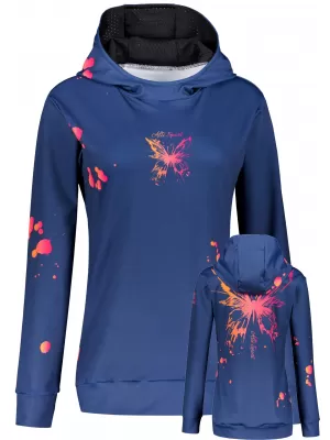Ženski vrhunski funkcionalni pulover ALTISPORT VOJ/ALW077MI01 TEMNO MODRA/ORANŽNA