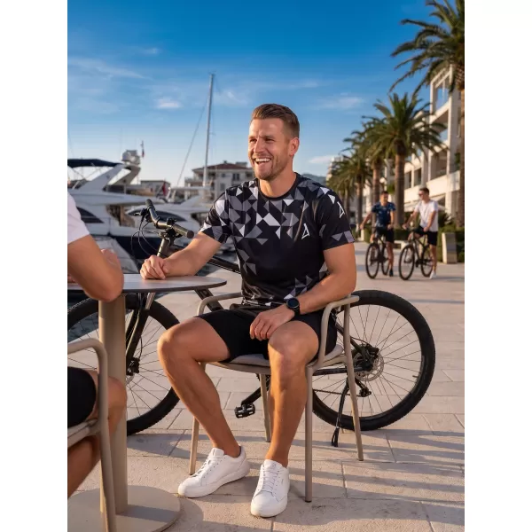  Moška premium funkcionalna majica s kratkimi rokavi ALTISPORT VOJ/ALM108TR01 ČRNA 