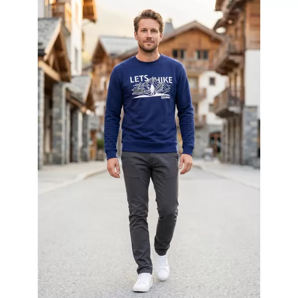  Moški pulover ALTISPORT ALM190406 POLNOČNO MODRA 