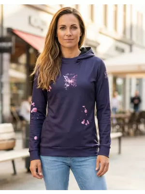 Ženski vrhunski funkcionalni pulover ALTISPORT VOJ/ALW077MI01 TEMNO VIJOLIČNA/ROZA