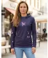 Ženski vrhunski funkcionalni pulover ALTISPORT VOJ/ALW077MI01 TEMNO VIJOLIČNA/ROZA