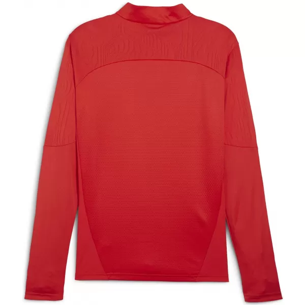  Srajca PUMA TEAMFINAL TRAINING 1/4 ZIP T 658551_01 PUMA RED/PUMA SILVER 