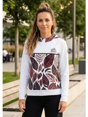 Ženski vrhunski funkcionalni pulover ALTISPORT VOJ/ALW061MI01 BELA/BORDO
