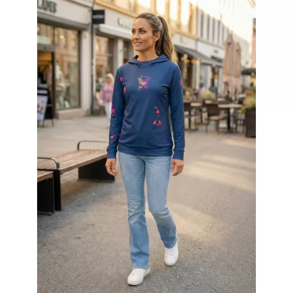  Ženski vrhunski funkcionalni pulover ALTISPORT VOJ/ALW077MI01 TEMNO MODRA/ORANŽNA 