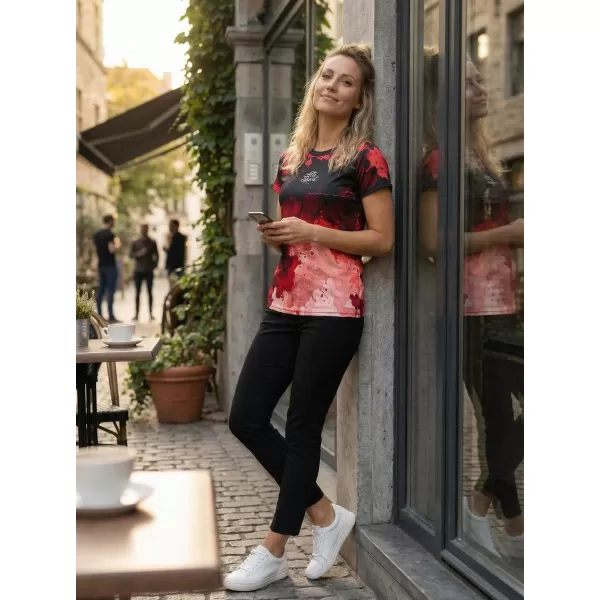  Ženska premium funkcionalna majica ALTISPORT VOJ/ALW089TR01 RDEČA 