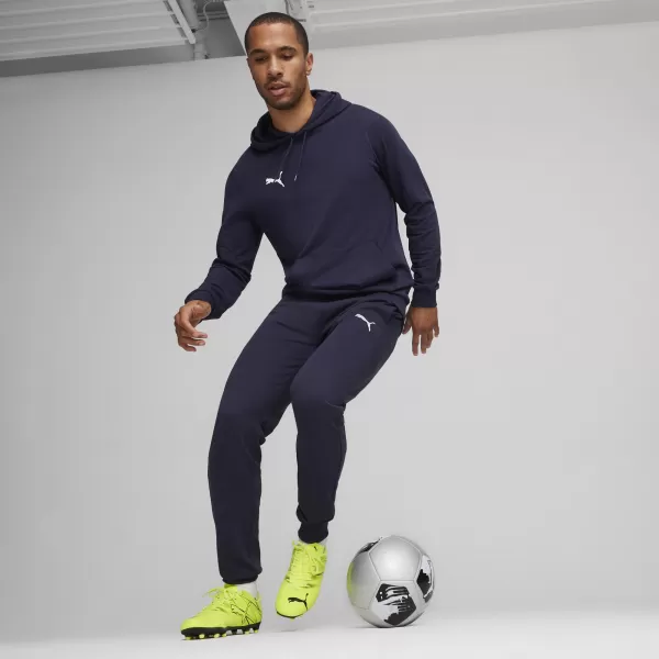  Hlače PUMA TEAMGOAL CASUALS PANTS 658598_06 PUMA NAVY/PUMA WHITE 