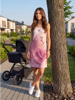 Ženska premium funkcionalna obleka ALTISPORT VOJ/ALW083SAT01 BELO ROZA