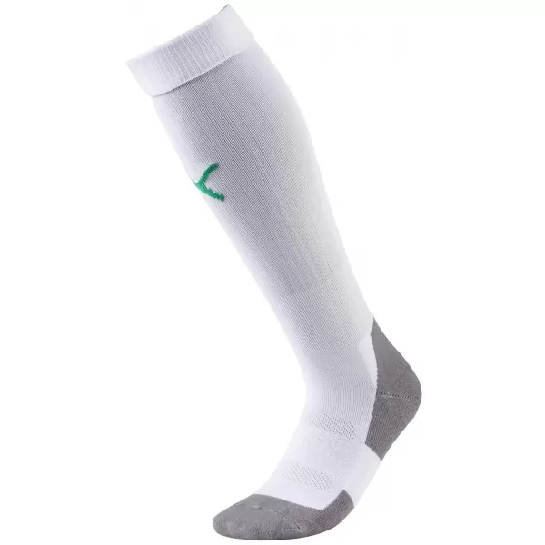  Nogometne nogavice PUMA TEAM LIGA SOCKS CORE 703441_15 PUMA BELA/PAPRIKA ZELENA 
