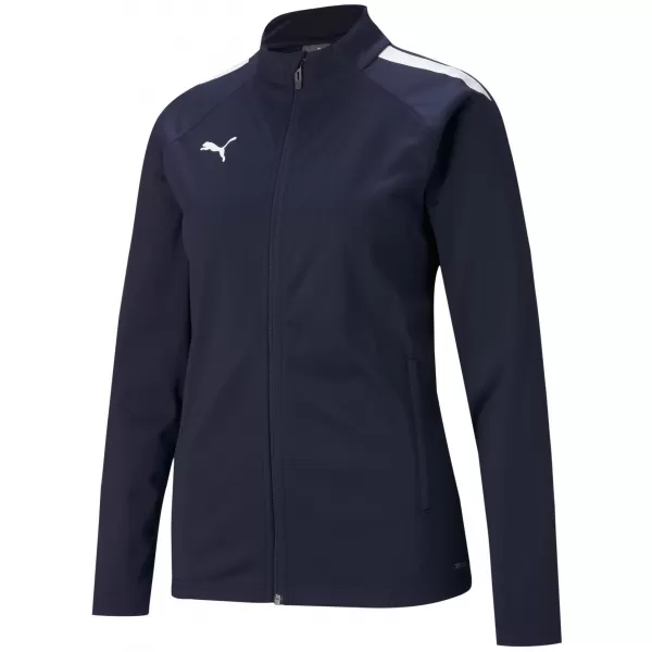  Ženska jakna PUMA TEAMLIGA TRAINING JACKET W 657252_06 PEACOAT/ PEACOAT/PUMA BELA 
