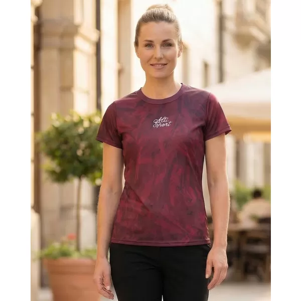  Ženska premium funkcionalna majica ALTISPORT VOJ/ALW096TR01 BORDO 