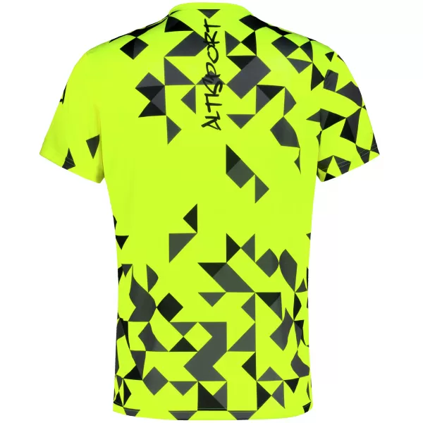  Moška premium funkcionalna majica s kratkimi rokavi ALTISPORT VOJ/ALM108TR01 NEON RUMENA 