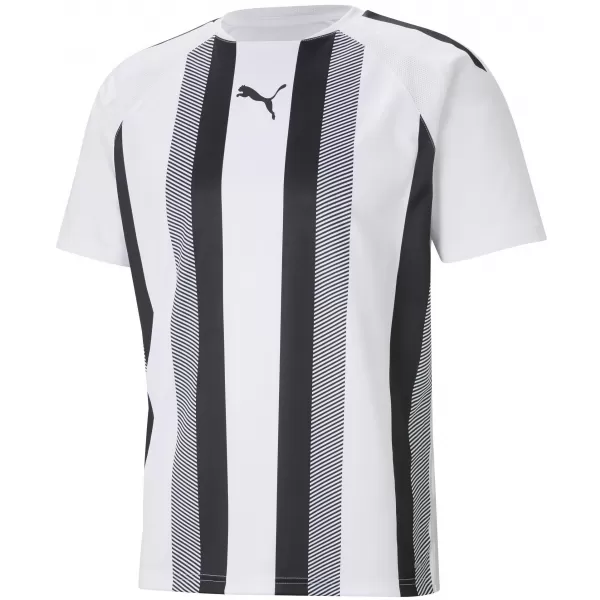  Moška funkcionalna majica PUMA TEAMLIGA STRIPED JERSEY 704920_04 PUMA BELA/PUMA ČRNA 