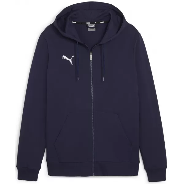  Moška jopica PUMA TEAMGOAL CASUALS HOODED JACK 658595_06 PUMA NAVY/PUMA WHITE 