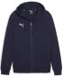 Moška jopica PUMA TEAMGOAL CASUALS HOODED JACK 658595_06 PUMA NAVY/PUMA WHITE