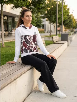 Ženski vrhunski funkcionalni pulover ALTISPORT VOJ/ALW061MI01 BELA/BORDO