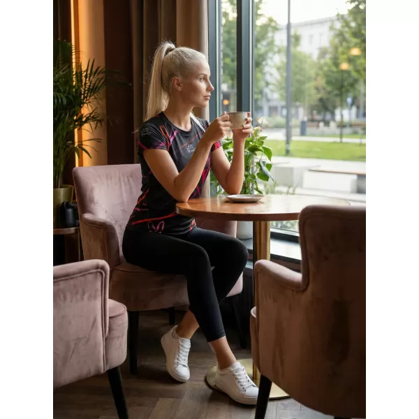  Ženska premium funkcionalna majica ALTISPORT VOJ/ALW082TR01 ČRNA 