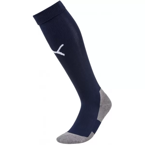  Nogometne nogavice PUMA TEAM LIGA SOCKS CORE 703441_06 PEACOAT/ PEACOAT/PUMA BELA 