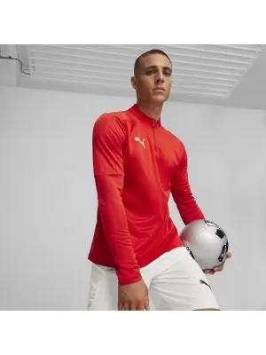 Srajca PUMA TEAMFINAL TRAINING 1/4 ZIP T 658551_01 PUMA RED/PUMA SILVER