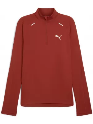 Srajca PUMA RUN CLOUDSPUN 1/4 ZIP 525781_63 MARS RDEČA