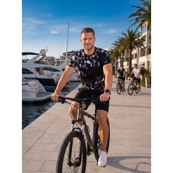  Moška premium funkcionalna majica s kratkimi rokavi ALTISPORT VOJ/ALM108TR01 ČRNA 