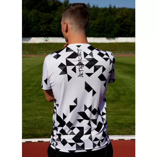  Moška premium funkcionalna majica s kratkimi rokavi ALTISPORT VOJ/ALM108TR01 BELA 