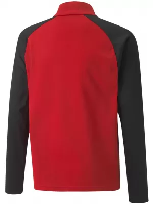 Otroška trenirka PUMA TEAMLIGA 1/4 ZIP TOP JR 657237_01 PUMA RDEČA/PUMA ČRNA