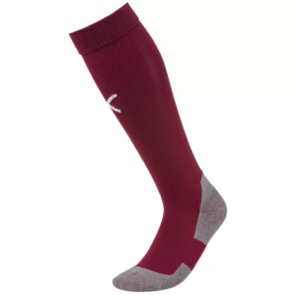  Nogometne nogavice PUMA TEAM LIGA SOCKS CORE 703441_09 CORDOVAN/ CORDOVAN/PUMA BELA 