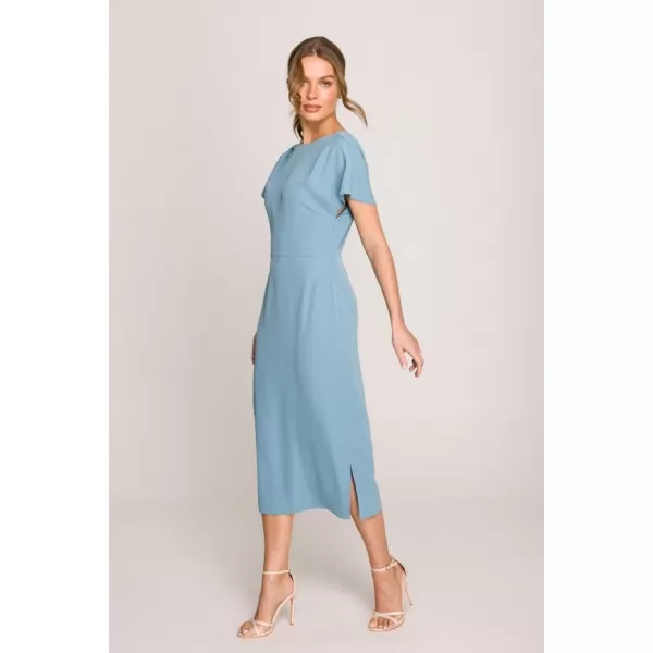 Obleka STYLOVE S398 NEBESNO MODRA 