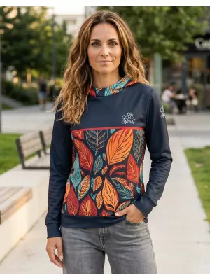 Ženski vrhunski funkcionalni pulover ALTISPORT VOJ/ALW061MI01 ORANŽNA/MODRA