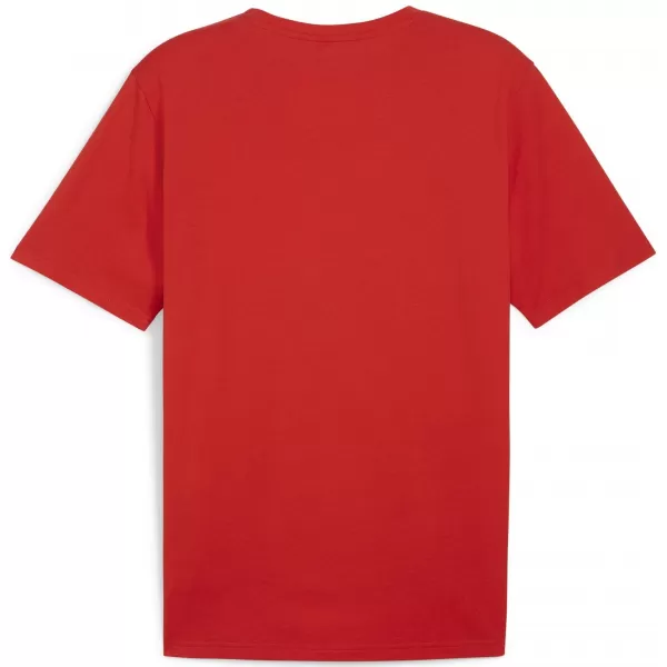 Srajca PUMA TEAMRISE LOGO JERSEY COTTON 658705_01 PUMA RED/PUMA WHITE 