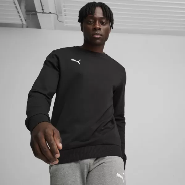  Moška jopica PUMA TEAMGOAL CASUALS CREW NECK S 658592_03 PUMA ČRNA/PUMA BELA 