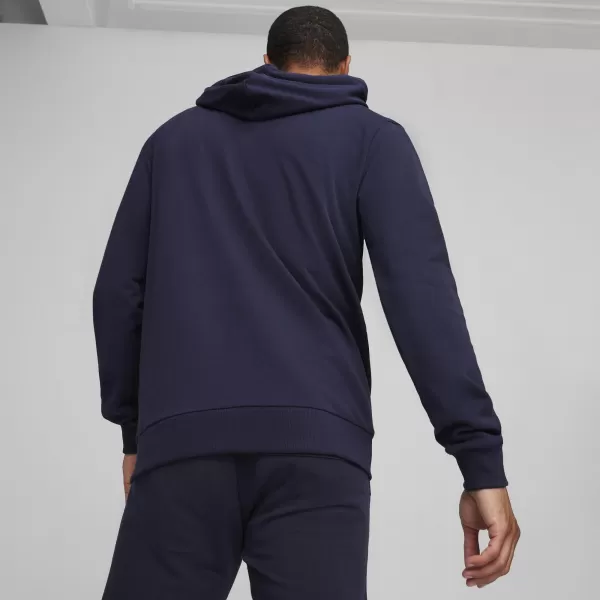  Moška jopica PUMA TEAMGOAL CASUALS HOODED JACK 658595_06 PUMA NAVY/PUMA WHITE 