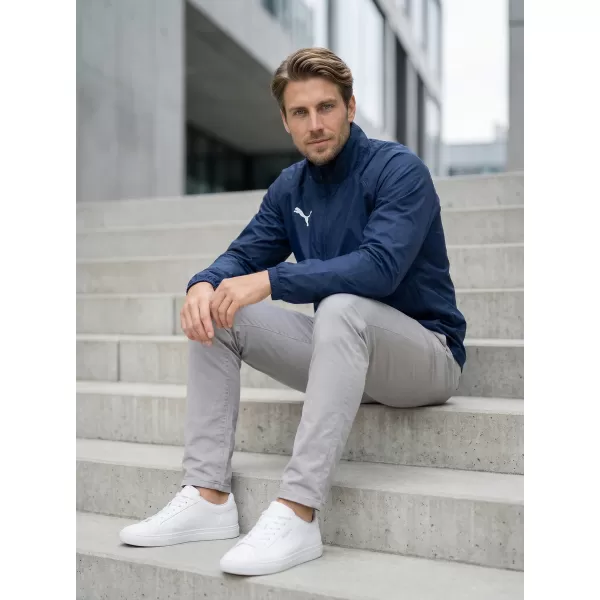  Jakna PUMA TEAMGOAL ALL WEATHER JACKET 659038_06 PUMA NAVY/PUMA WHITE 