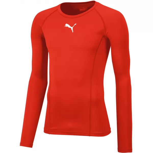  T -majica PUMA LIGA BASELAYER TEE LS JR 655921_01 PUMA RDEČA 