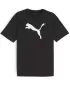 Srajca PUMA TEAMRISE LOGO JERSEY COTTON 658705_03 PUMA ČRNA/PUMA BELA