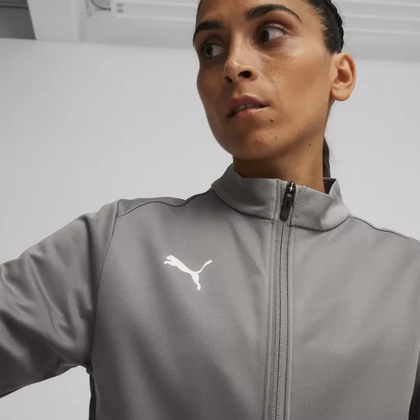  Ženska jakna PUMA TEAMGOAL TRAINING JACKET WMN 658635_13 LITO ŽELEZO/BELO/SENCO SIVA 