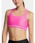 Ženski nedrček UNDER ARMOUR CROSSBACK MID BRA 1361034-656 ROZA
