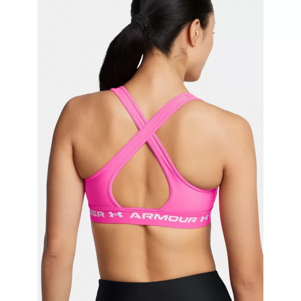  Ženski nedrček UNDER ARMOUR CROSSBACK MID BRA 1361034-656 ROZA 