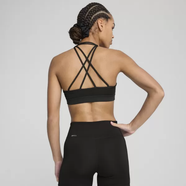 Damski nedrček PUMA MOVE STRAPPY BRA 526224_51 PUMA ČRNA/PUMA BELA 