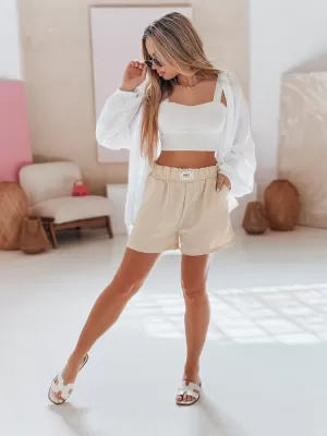 Ženske kratke hlače DSTREET OWN STYLE SY0453 BEŽ