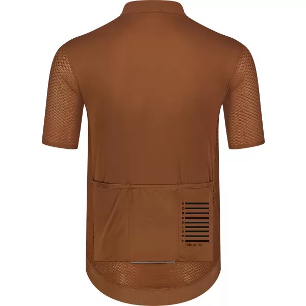  Moški kolesarski dres NORDBLANC WONDERMENT NBSMF8215 RJAVA 