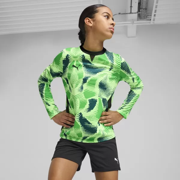  Otroški dres PUMA TEAMTARGET GK LS JERSEY JR 706521_20 FIZZY LIME / FIZZY LIME / PUMA ČRNA 