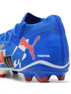 Škornji PUMA FUTURE 8 MATCH FOREVER FG/AG 108423_01 BELA/MODRA/SIVA/ČRNA/RDEČA