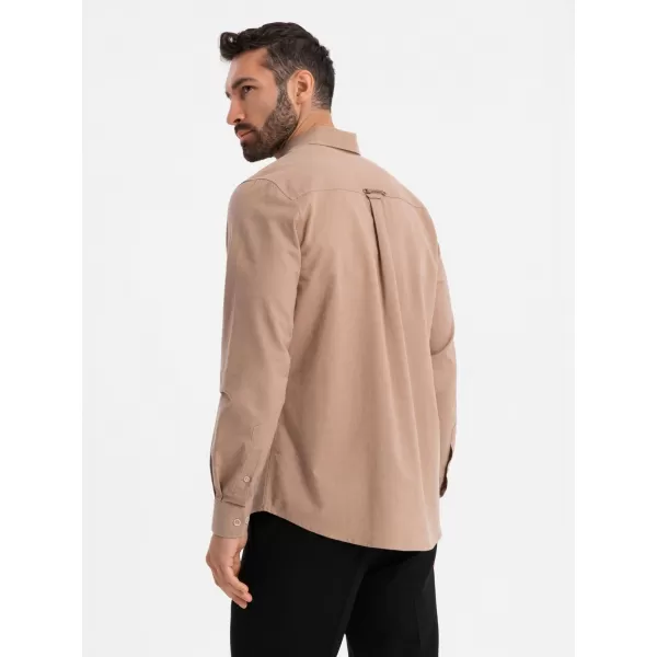  Srajca OMBRE OM-SHCS-0134 SVETLO RJAVA 
