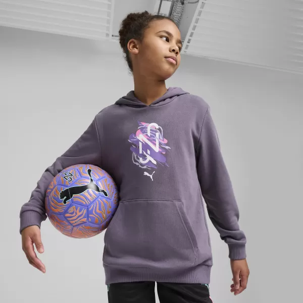  Otroška jopica PUMA NEYMAR JR CREATIVITYHOODIEJR 660100_01 VIJOLIČNO OGLJE 