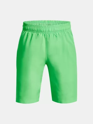 Fantovske kratke hlače UNDER ARMOUR WOVEN GRAPHIC SHORTS 1370178-316 ZELENA